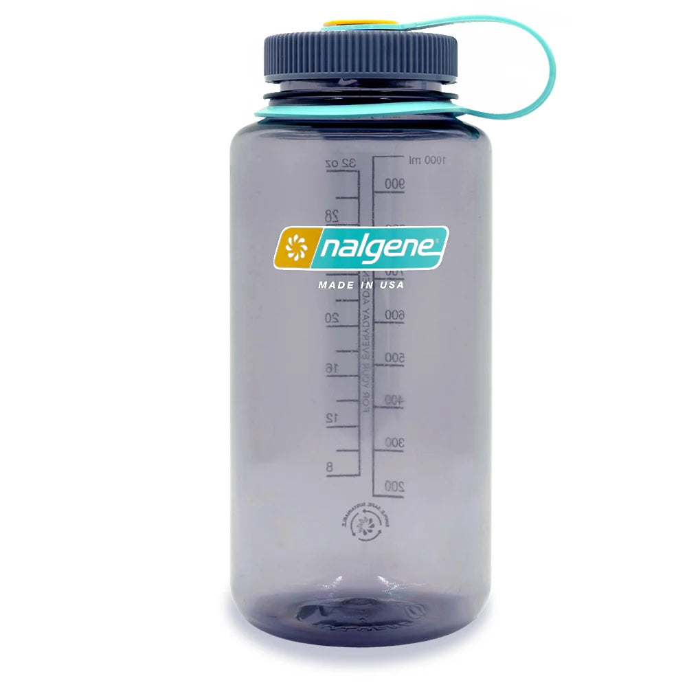 Nalgene 1 Litre Tritan Sustain Wide Mouth Bottle - Aubergine