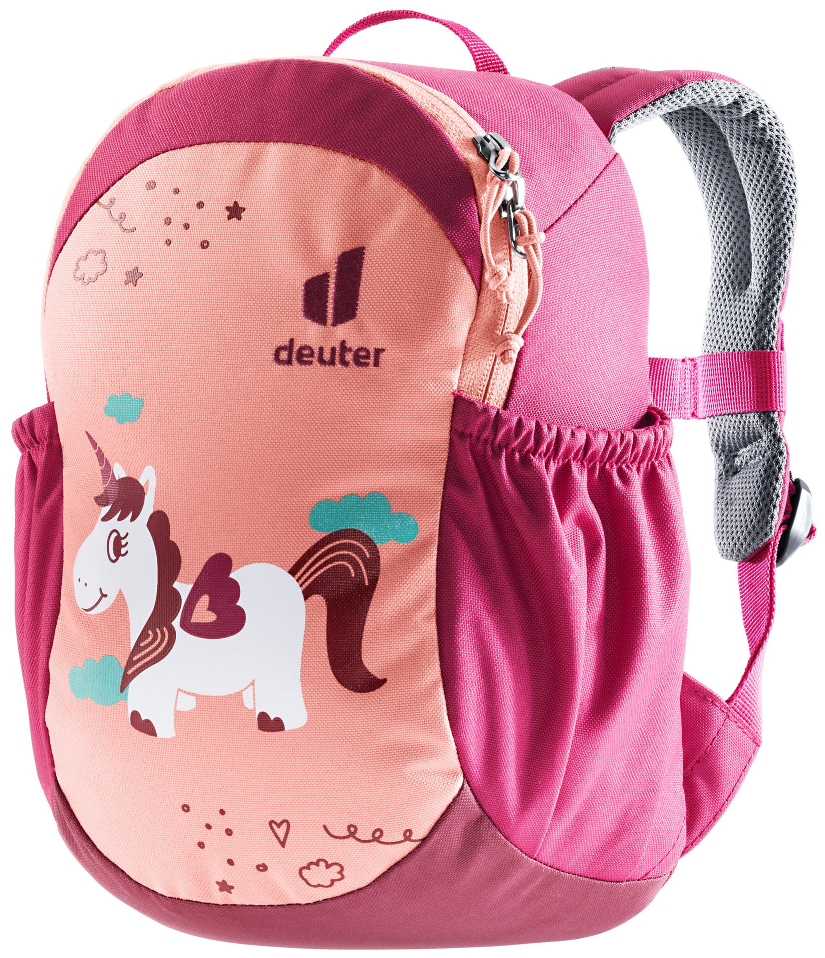 Deuter Pico Animal Theme Kids Padded 5 Litre Backpack - Unicorn Bloom Ruby