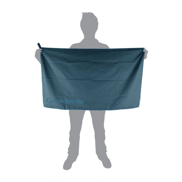 Lifeventure SoftFibre Recycled Trek Towel - Large Blue