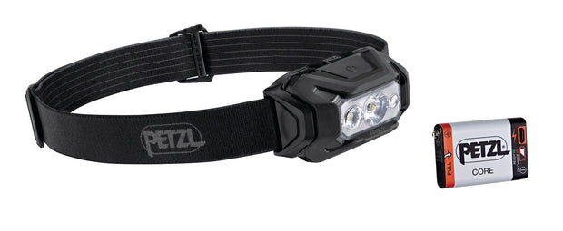 Petzl Aria 2 RGB 450 Lumens LED Headtorch - Black Plus Core Battery