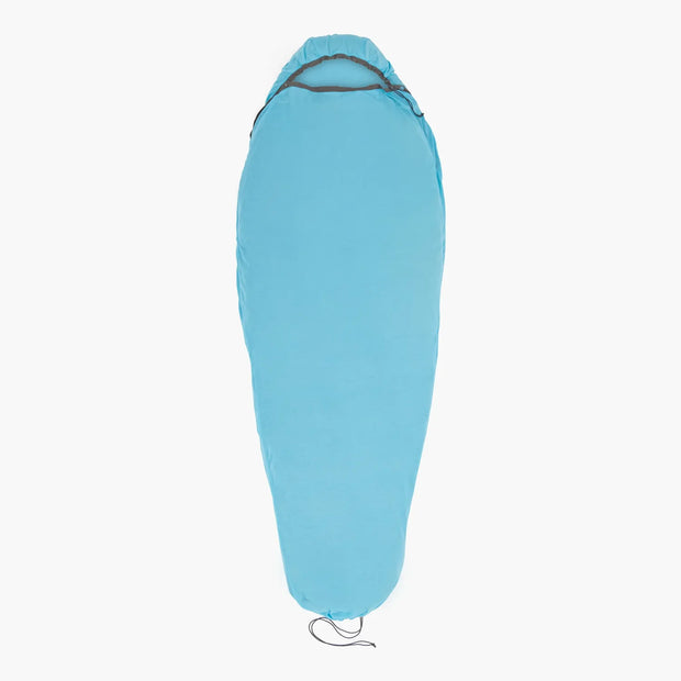 Sea To Summit Breeze Coolmax Sleeping Bag Liner - Mummy Std with Drawcord Blue