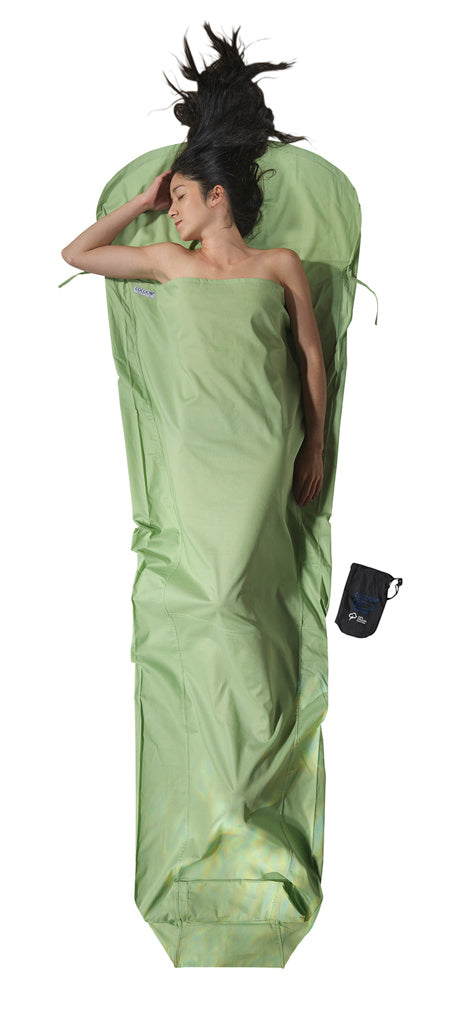 Cocoon Organic Cotton Mummy Sleeping Bag Liner - Forest Shade