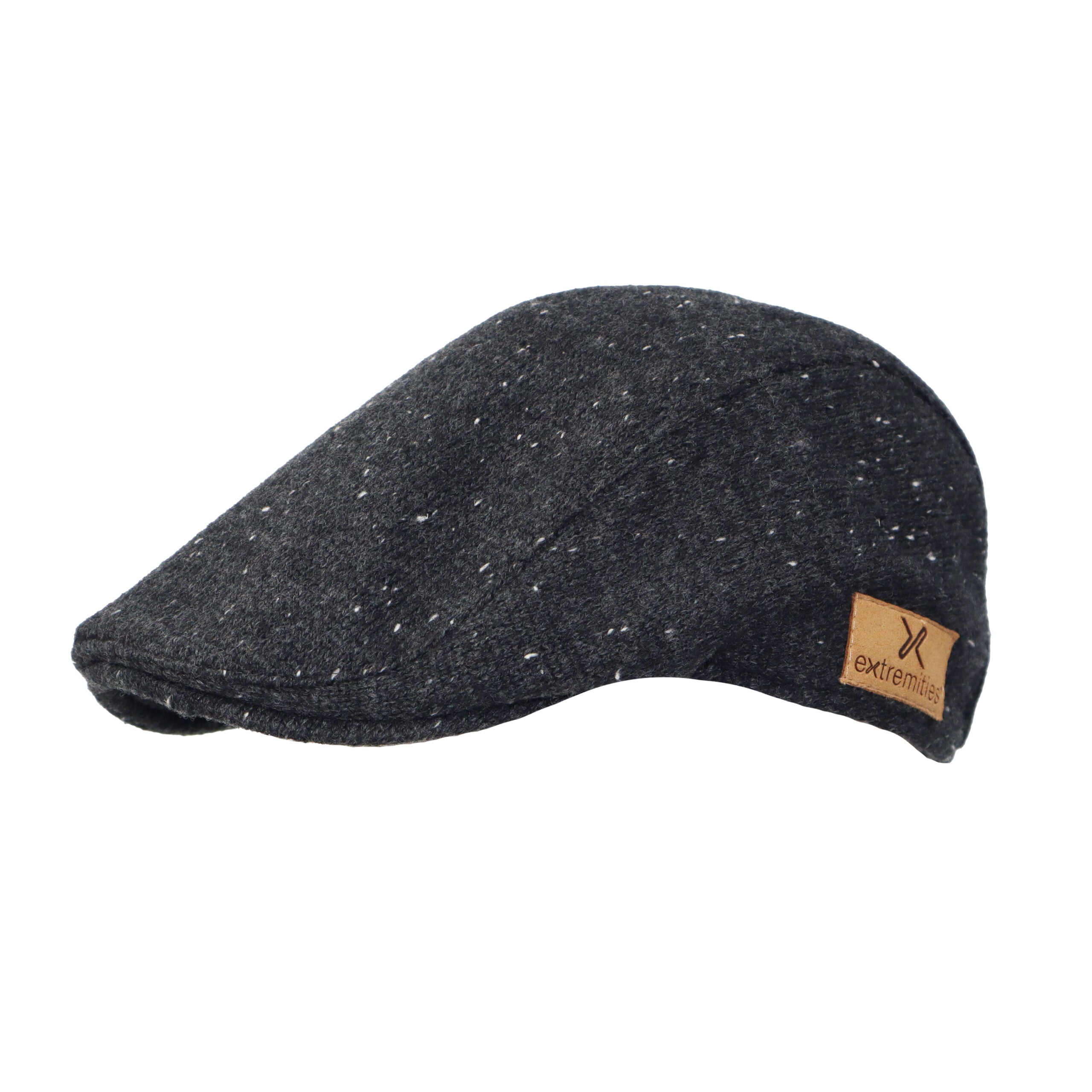 Extremities Furnace Waterproof Wool Blend Flat Cap - Grey Marl