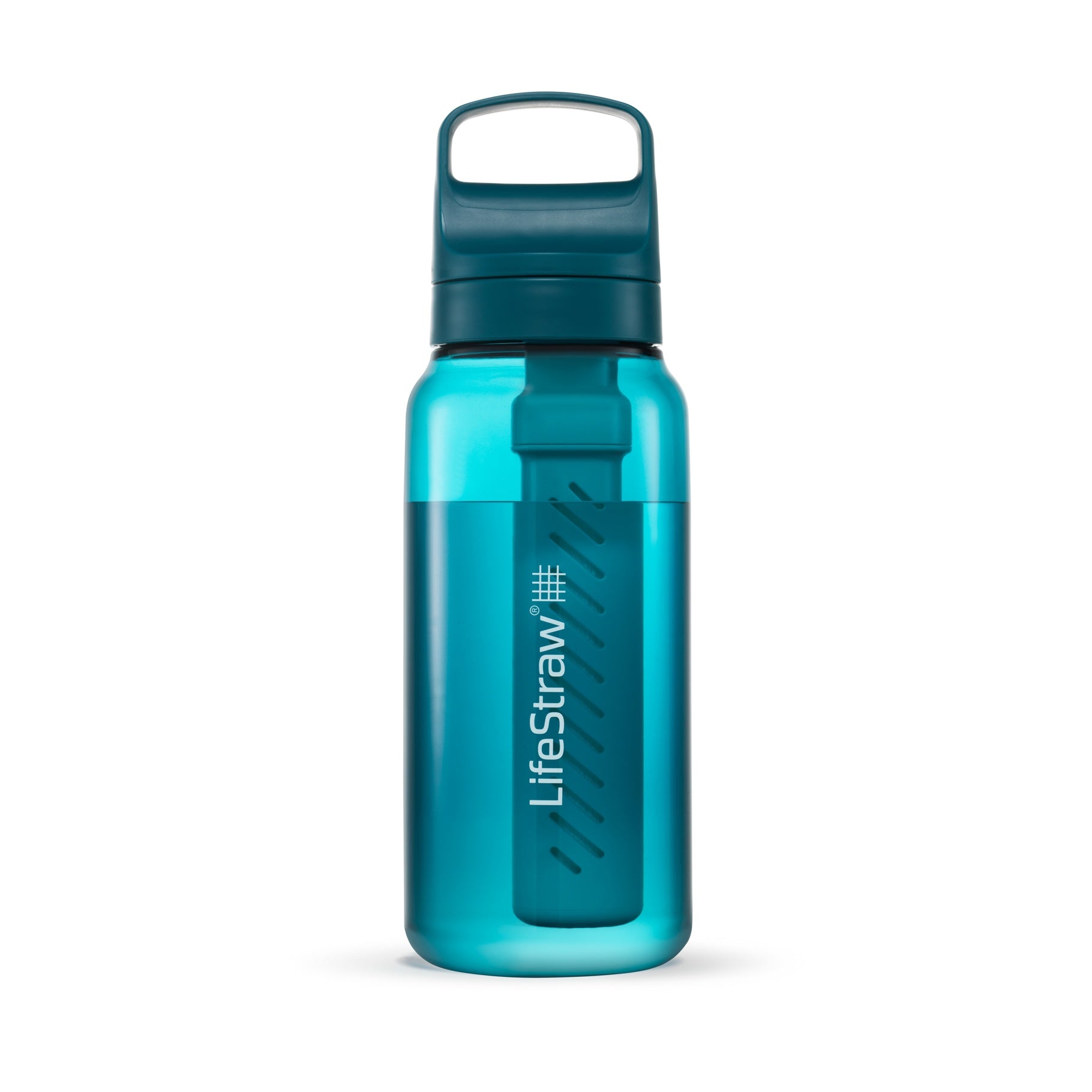 LifeStraw Go 1 Litre Filter Bottle - Laguna Teal Tritan Renew
