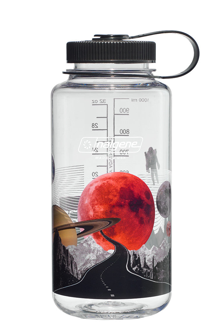 Nalgene 1 Litre Sustain Wide Mouth Bottle - Surrealist Astro Motel