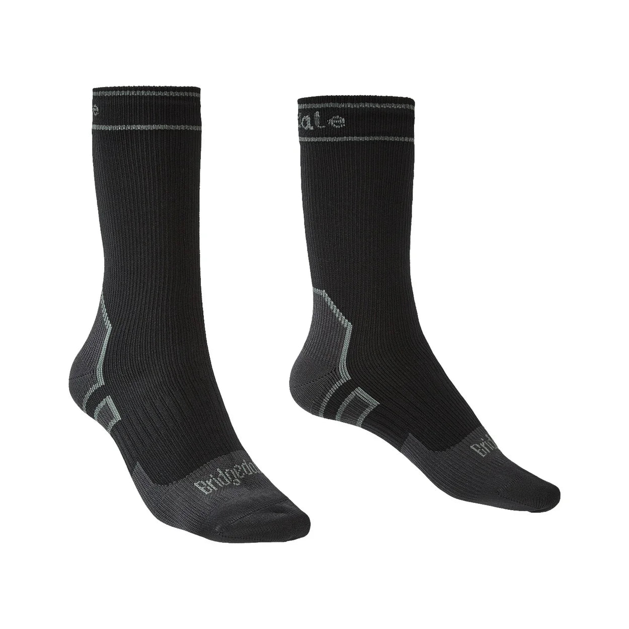 Bridgedale Men's StormSock Lightweight Waterproof Boot Socks - Black