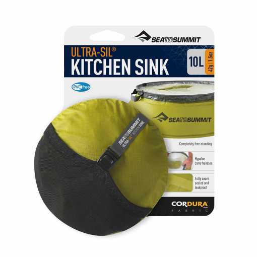 Sea To Summit UltraSil Kitchen Sink - 10 Litre Lime/Grey