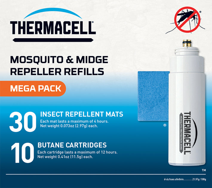 Thermacell Mosquito Repellent Refill Pack (Mats & Gas) Mega Fresh