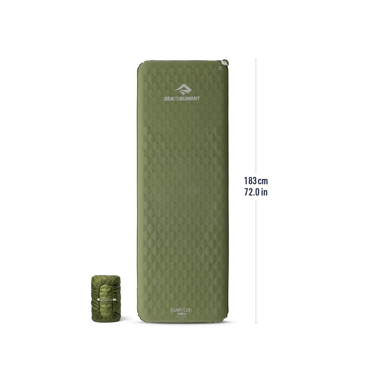 Sea To Summit Camp Plus Self-Inflating Sleeping Mat - Cypress Green Regular Rectangular