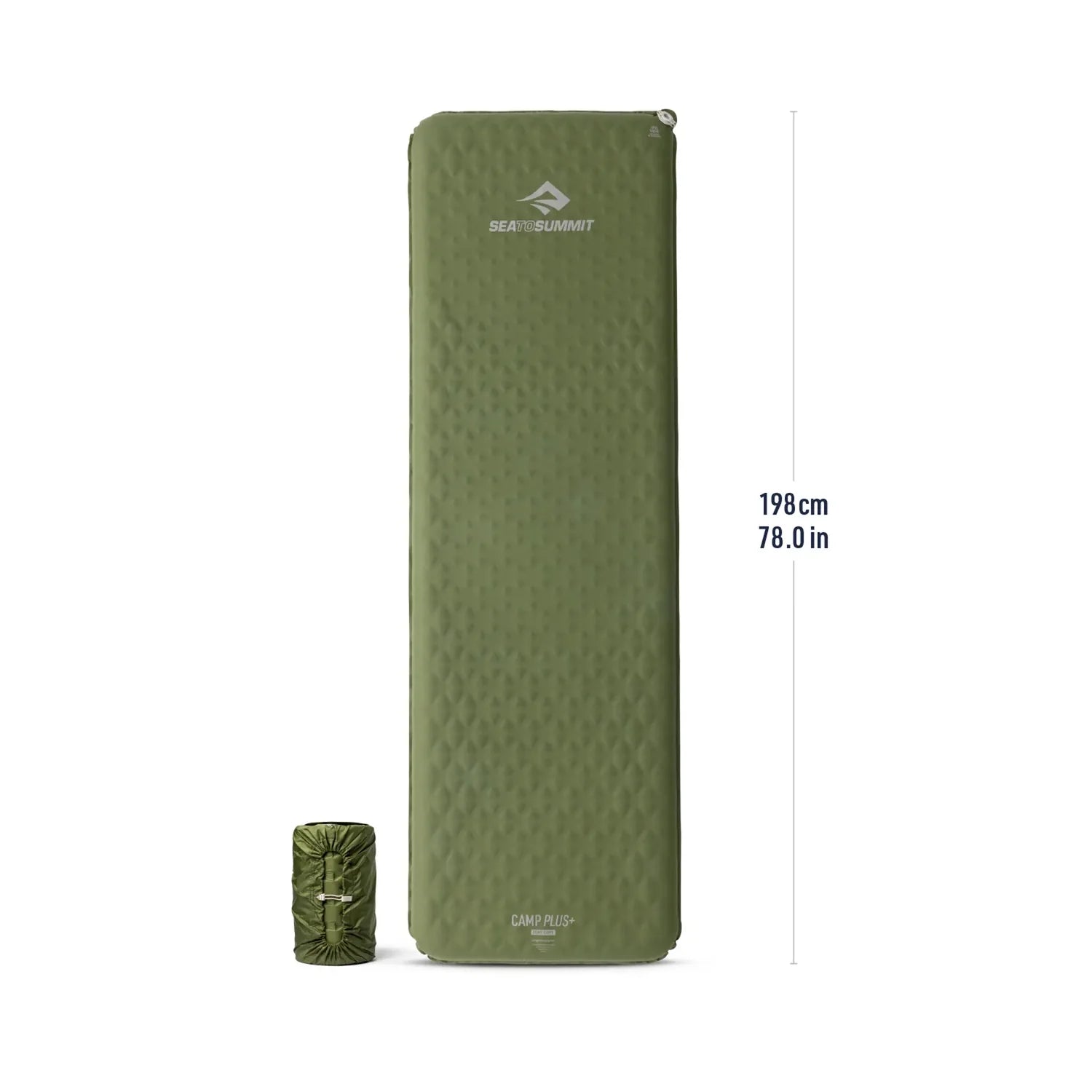 Sea To Summit Camp Plus Self-Inflating Sleeping Mat - Cypress Green Rectangular Large