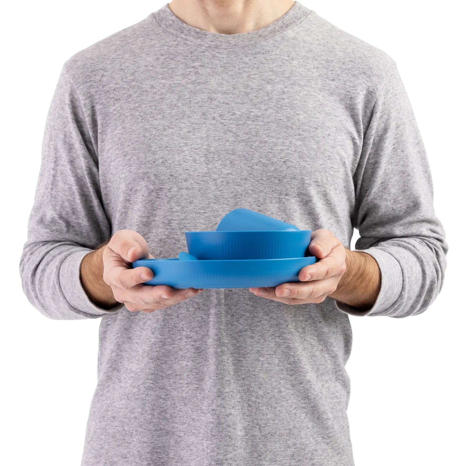 Sea To Summit Camp Dinnerware Set w/Mesh Sack - (6 Piece, 1 Person) Cendre Blue