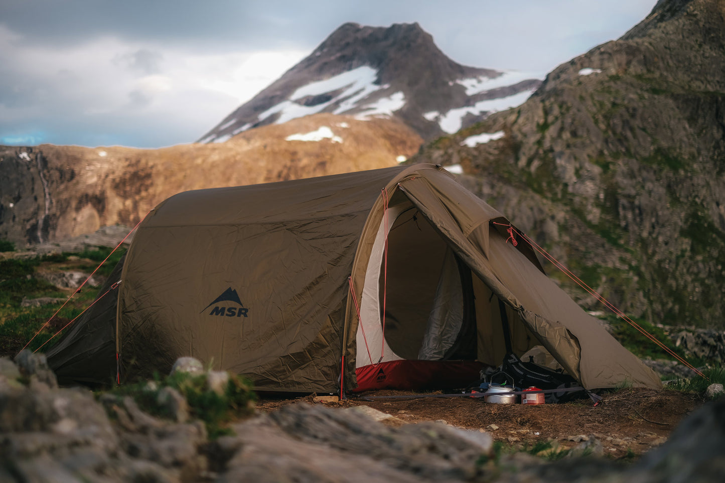 MSR Tindheim 3-Person Backpacking Tunnel Tent - Green