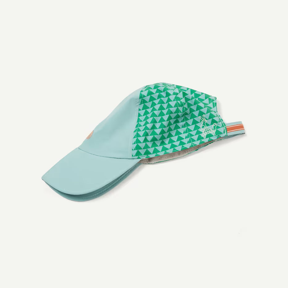 Sealskinz Ultra Lightweight Waterproof Foldable Running Cap - Wymondham Print Blue