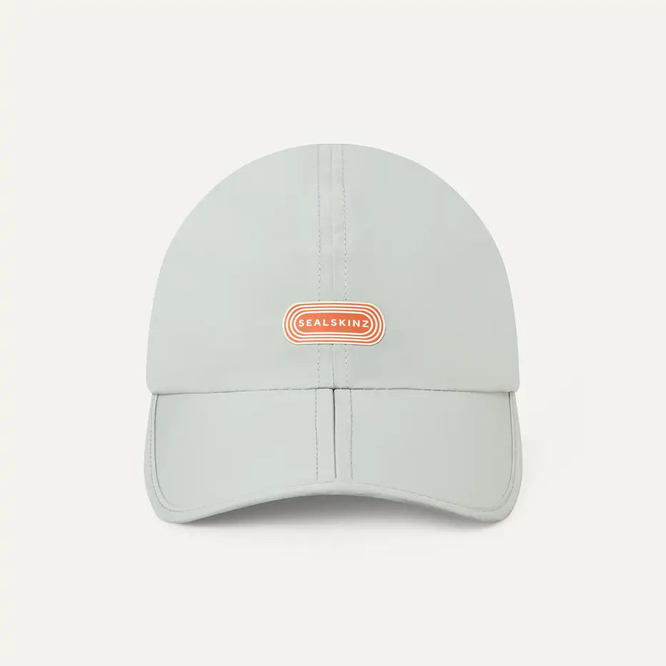 Sealskinz Ultra Lightweight Waterproof Foldable Running Cap - Wymondham Print Grey