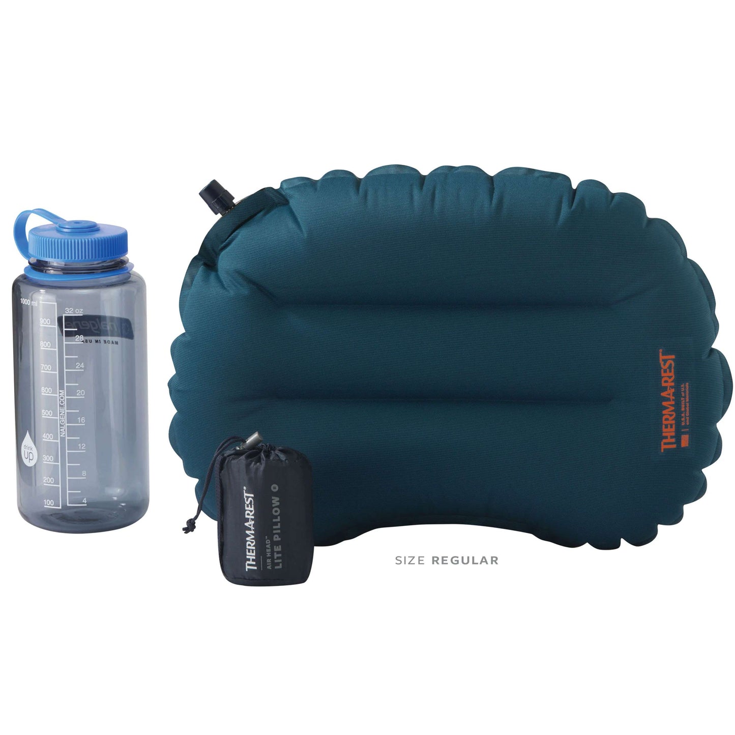 ThermaRest Air Head Lite Camping Pillow - Regular Deep Pacific