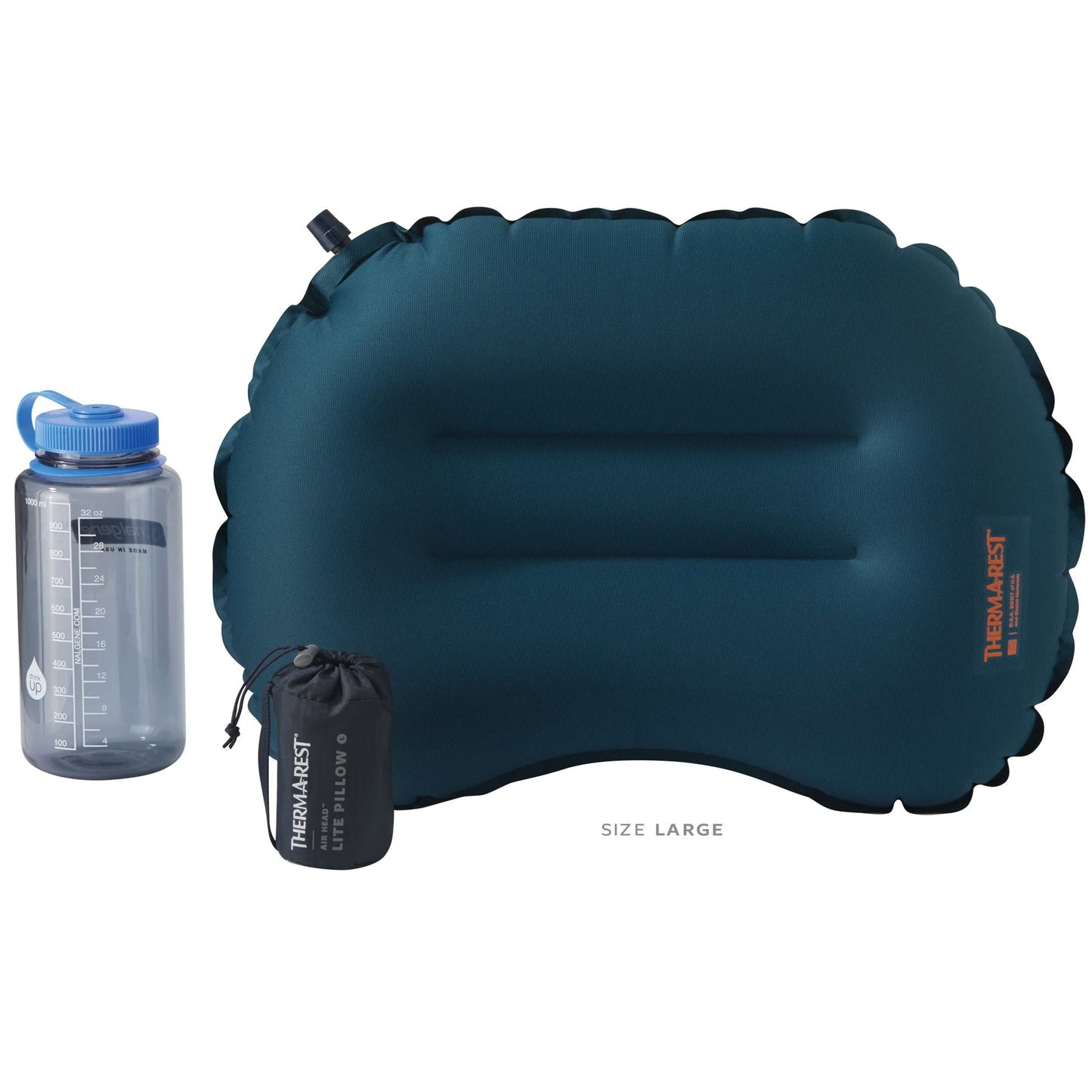 ThermaRest Air Head Lite Camping Pillow - Large Deep Pacific