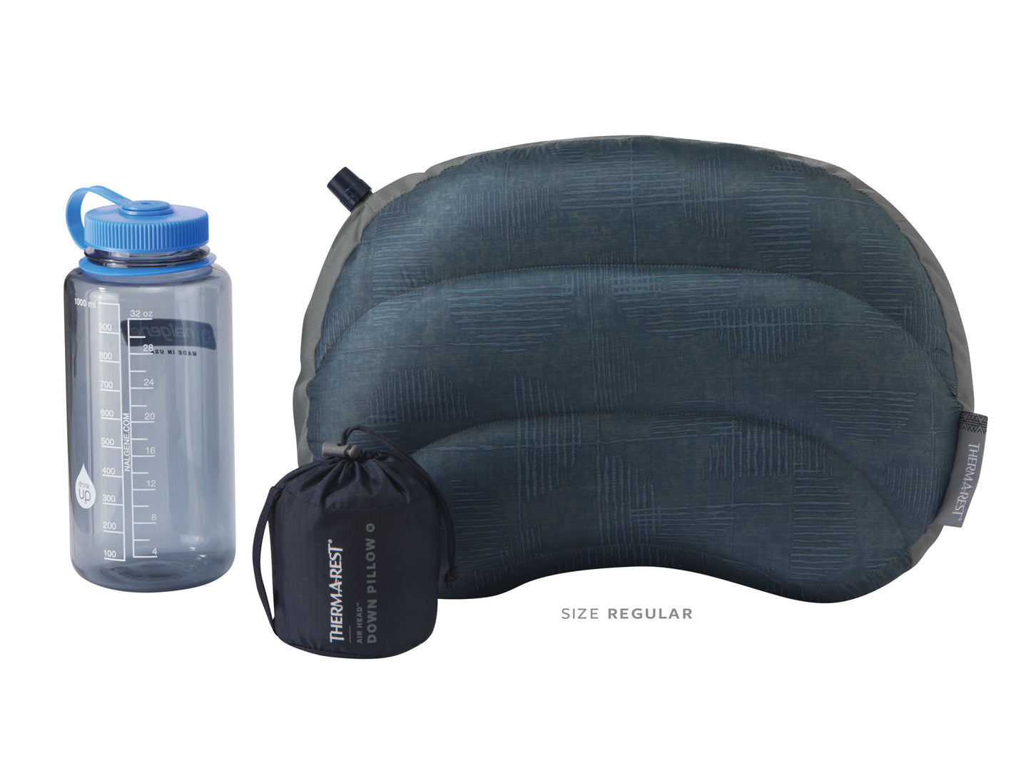 ThermaRest Airhead Down Camping Pillow - Regular Midnight Navy