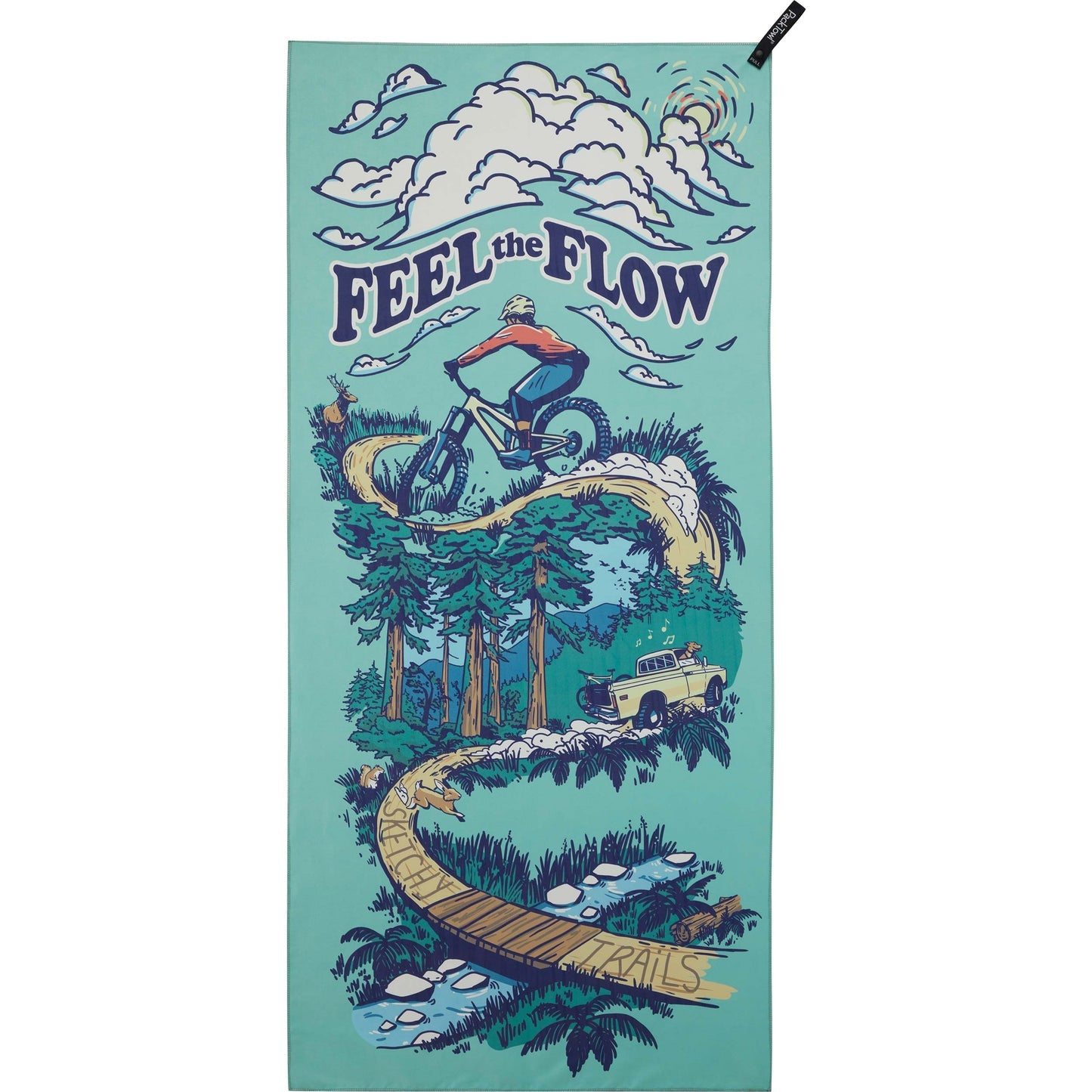 PackTowl Ultra-Absorbent Quick Drying Personal Towel - Body Flow Print