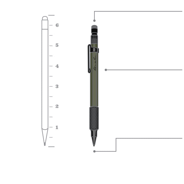 Rite In The Rain All Weather Mechanical Clicker Pencil - Green Barrel