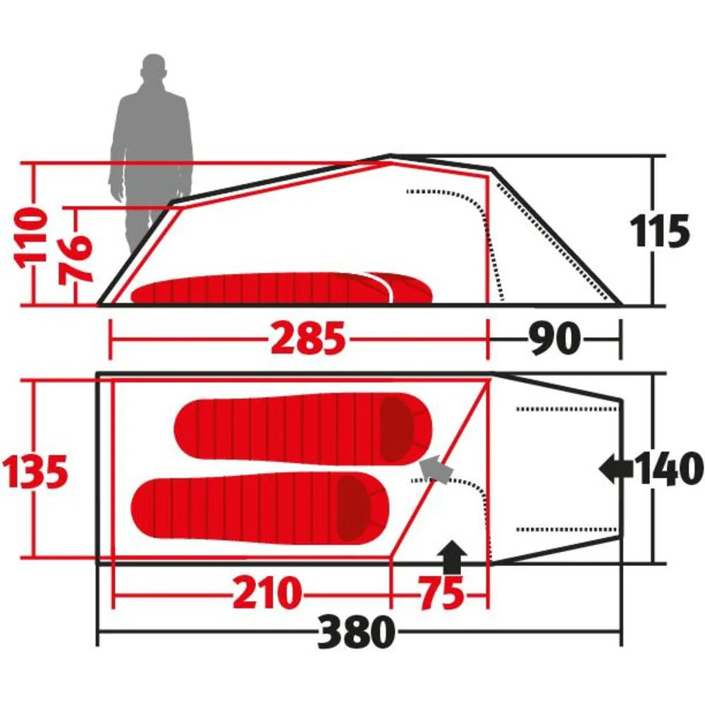 Wechsel Outpost 2 Asymmetrical Tunnel Tent