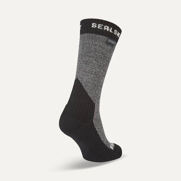 Sealskinz Stanfield Waterproof Extreme Cold Weather Mid Length Sock - Grey/Marl