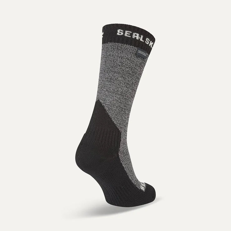 Sealskinz Stanfield Waterproof Extreme Cold Weather Mid Length Sock - Grey/Marl