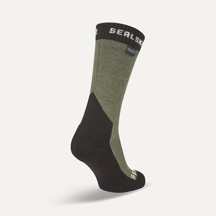 Sealskinz Stanfield Waterproof Extreme Cold Weather Mid Length Sock - Olive