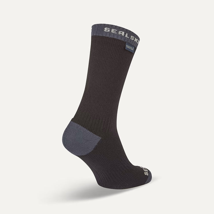 Sealskinz Wiveton AQUASEALZ™ Waterproof Warm Weather Mid Length Sock - Black