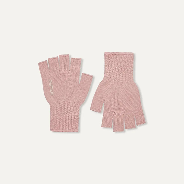 Sealskinz Thornham Merino Fingerless Glove - Pink One Size