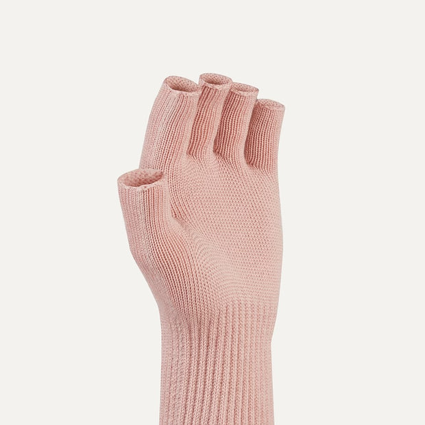 Sealskinz Thornham Merino Fingerless Glove - Pink One Size