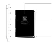 Rite in the Rain Stapled Notebook (3 Pack) No.771FX-M - Black 3¼" x 4⅝"