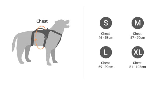 Mountain Paws Adjustable 3 Strap Dog Harness - Black