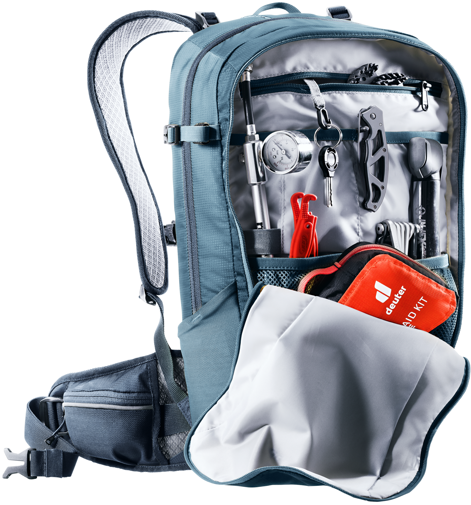 Deuter Flyt 14 Litre Back Protector Bike Backpack - Atlantic Ink
