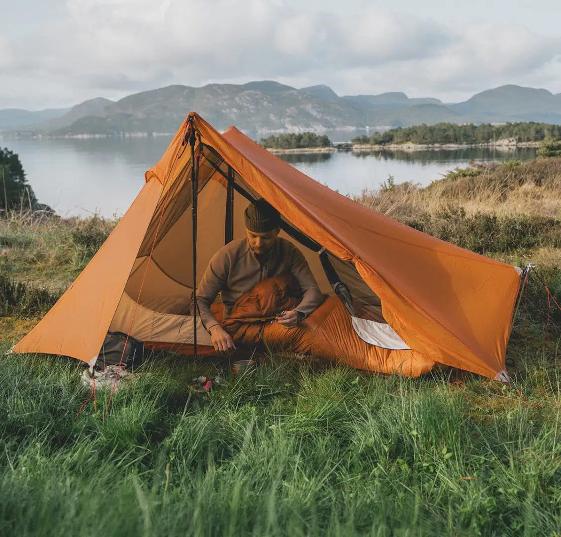 Robens Via 1 Ultra Lightweight 1 Person Trekking Pole Tent - Orange