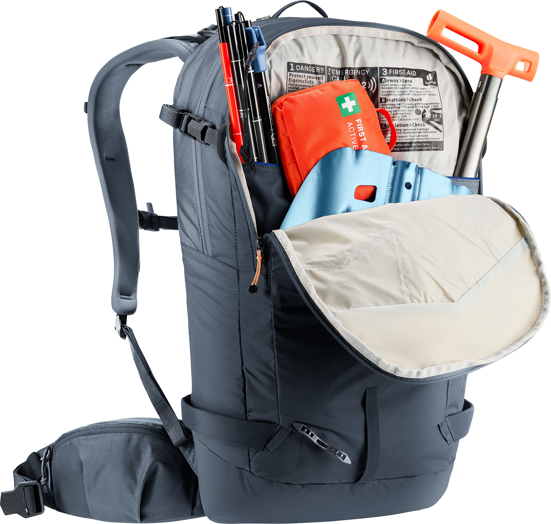 Deuter Freerider 24 Ski Touring Backpack - Black