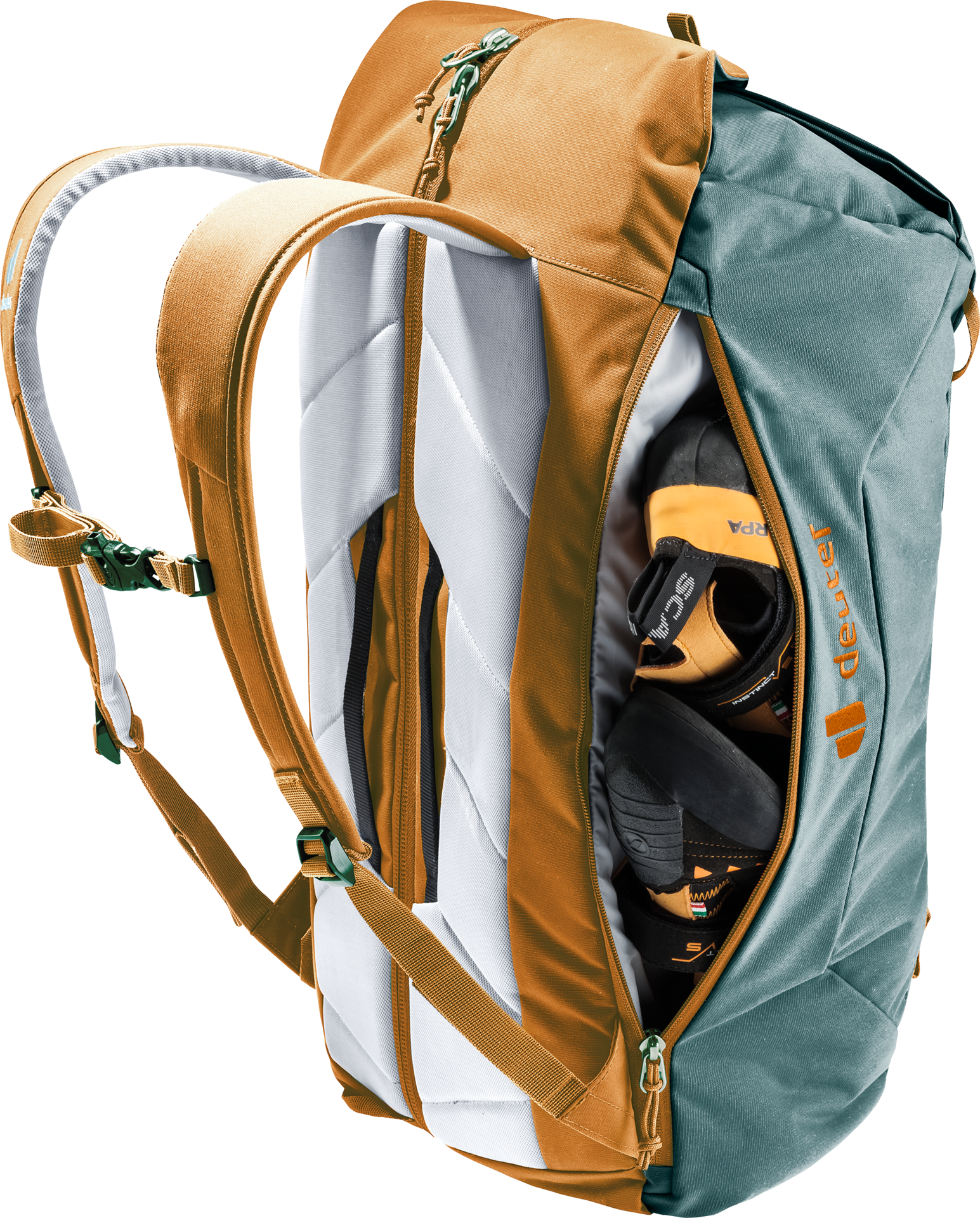 Deuter Gravity Motion 40 Litre Climbing Backpack - Teal Cinnamon