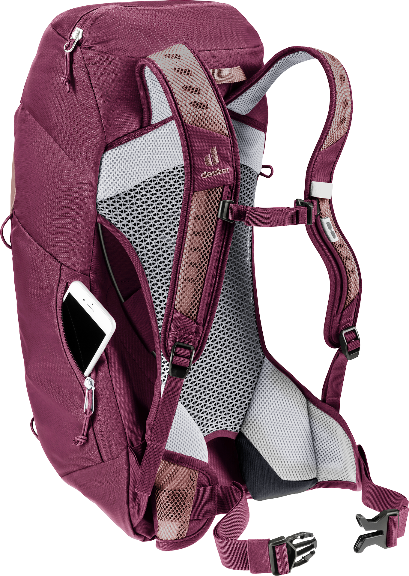Deuter AC Lite 14 SL Women's Fit Lightweight Hiking Backpack - Ashrose Cassis