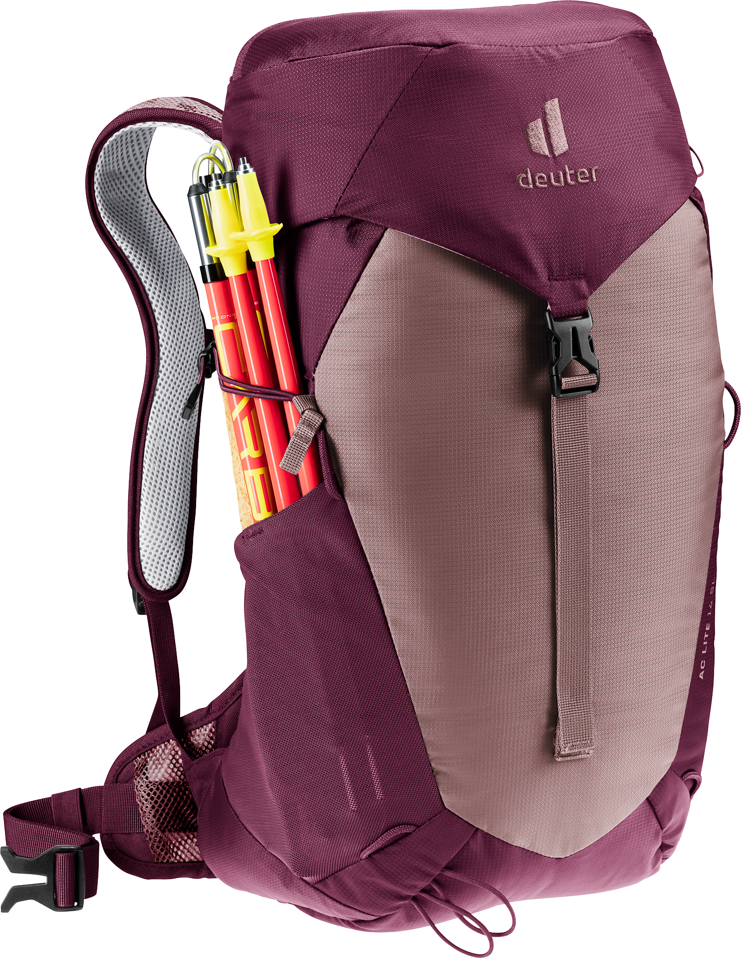 Deuter AC Lite 14 SL Women's Fit Lightweight Hiking Backpack - Ashrose Cassis