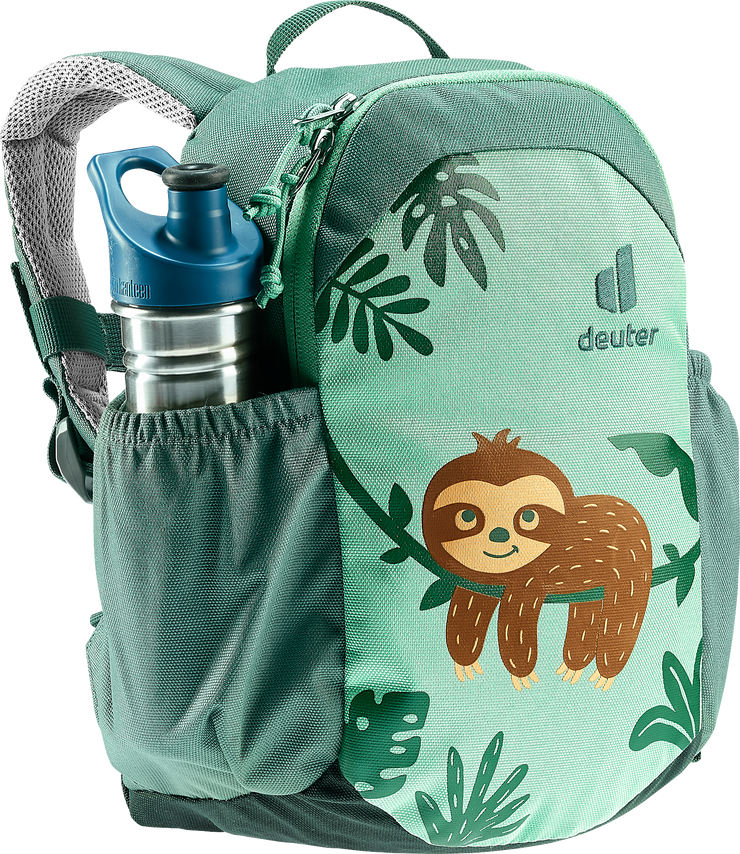Deuter Pico Animal Theme Kids Padded 5 Litre Backpack - Sloth Spearmint Green