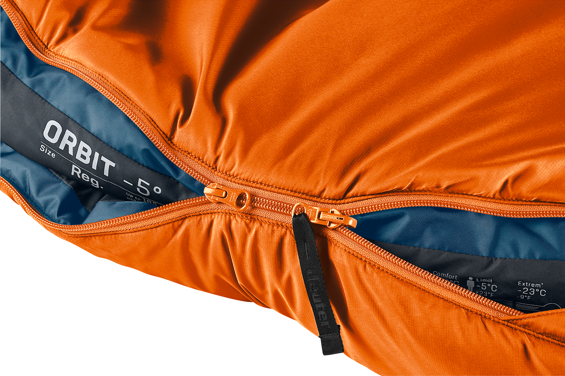 Deuter Orbit -5° Synthetic Sleeping Bag - Chestnut Ink