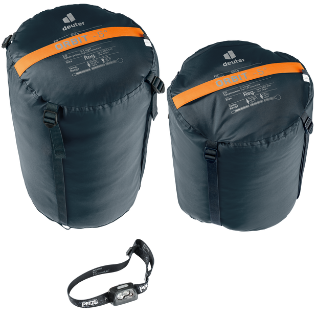 Deuter Orbit -5° Synthetic Sleeping Bag - Chestnut Ink