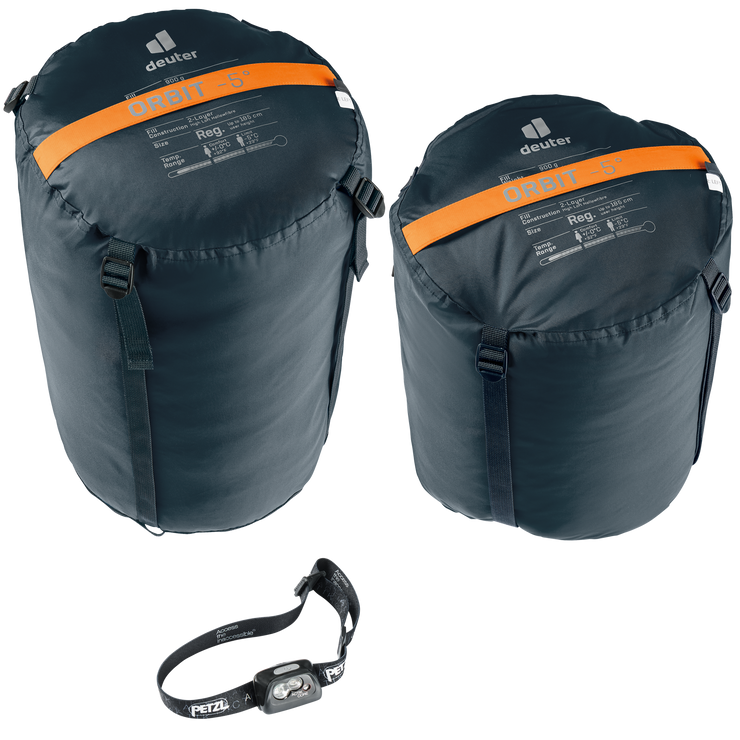 Deuter Orbit -5° Synthetic Sleeping Bag - Chestnut Ink
