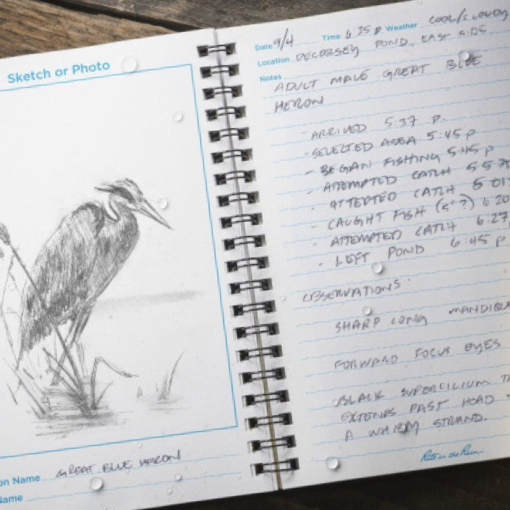 Rite in The Rain Side Spiral Birders Journal No.195 - White Yellow 4⅝" x 7"