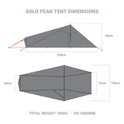 Lifesystems Lightweight Solo Peak Tent - 1 Person Grey
