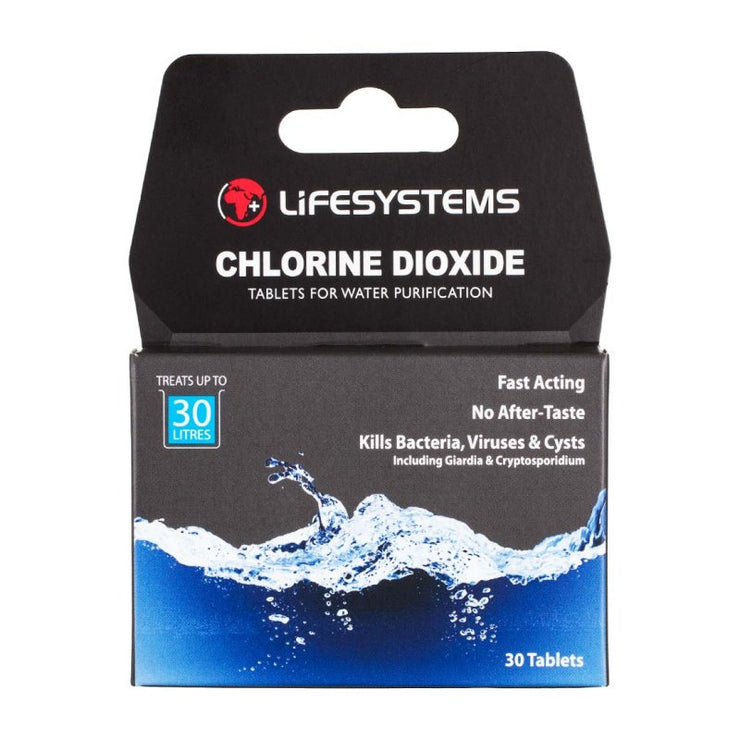 Lifesystems Chlorine Dioxide Water Purification Tablets - 30 Tablets