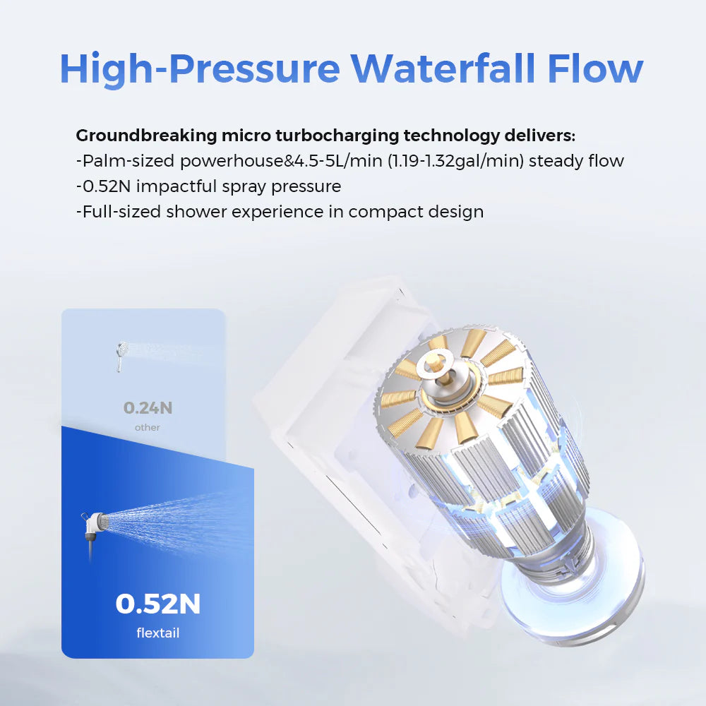 Flextail Tiny Shower - World's Smallest Instant Portable Powerful Shower
