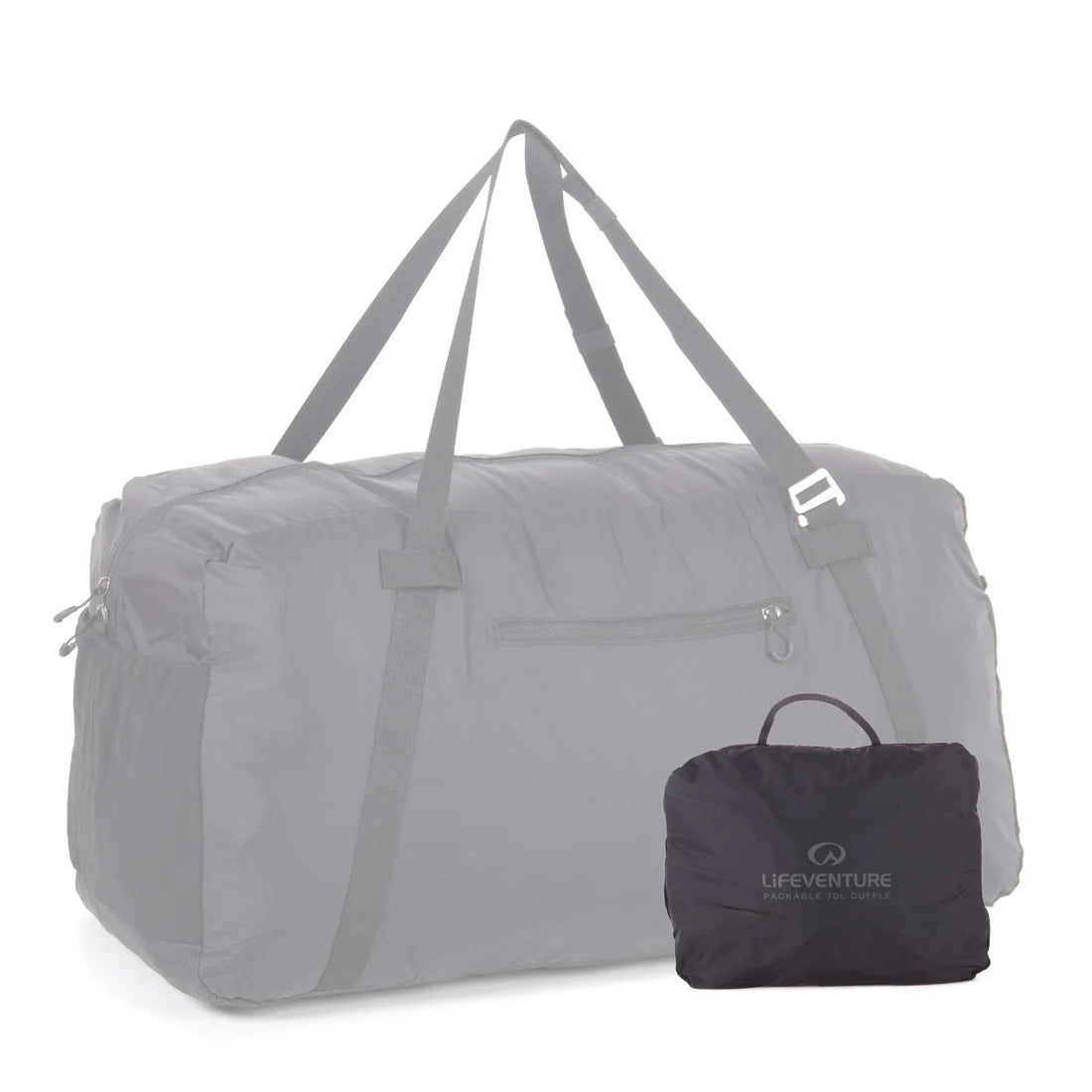 Lifeventure 70L Packable Duffle Bag - Charcoal