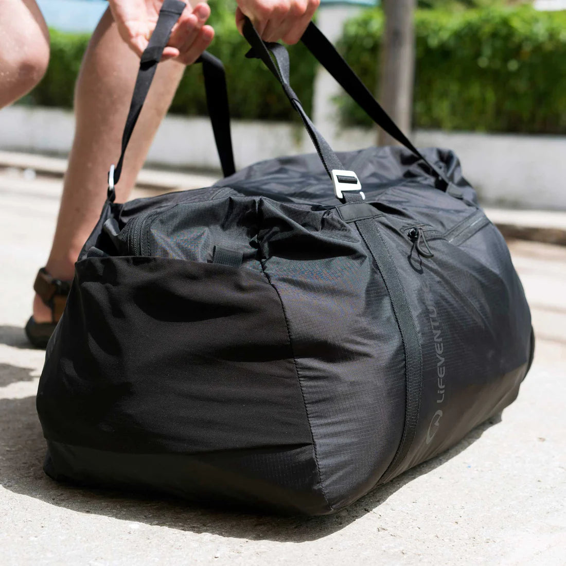 Lifeventure 70L Packable Duffle Bag - Charcoal