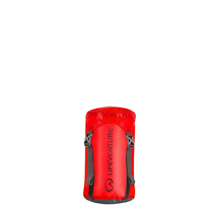 Lifeventure Ultralight Water Resistant Compression Sack - 5 Litres Red