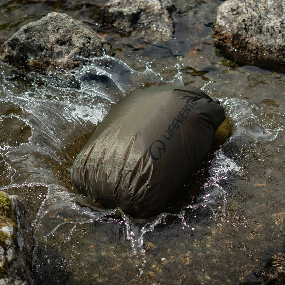 Lifeventure Ultralight Dry Bag - 25 Litre Olive